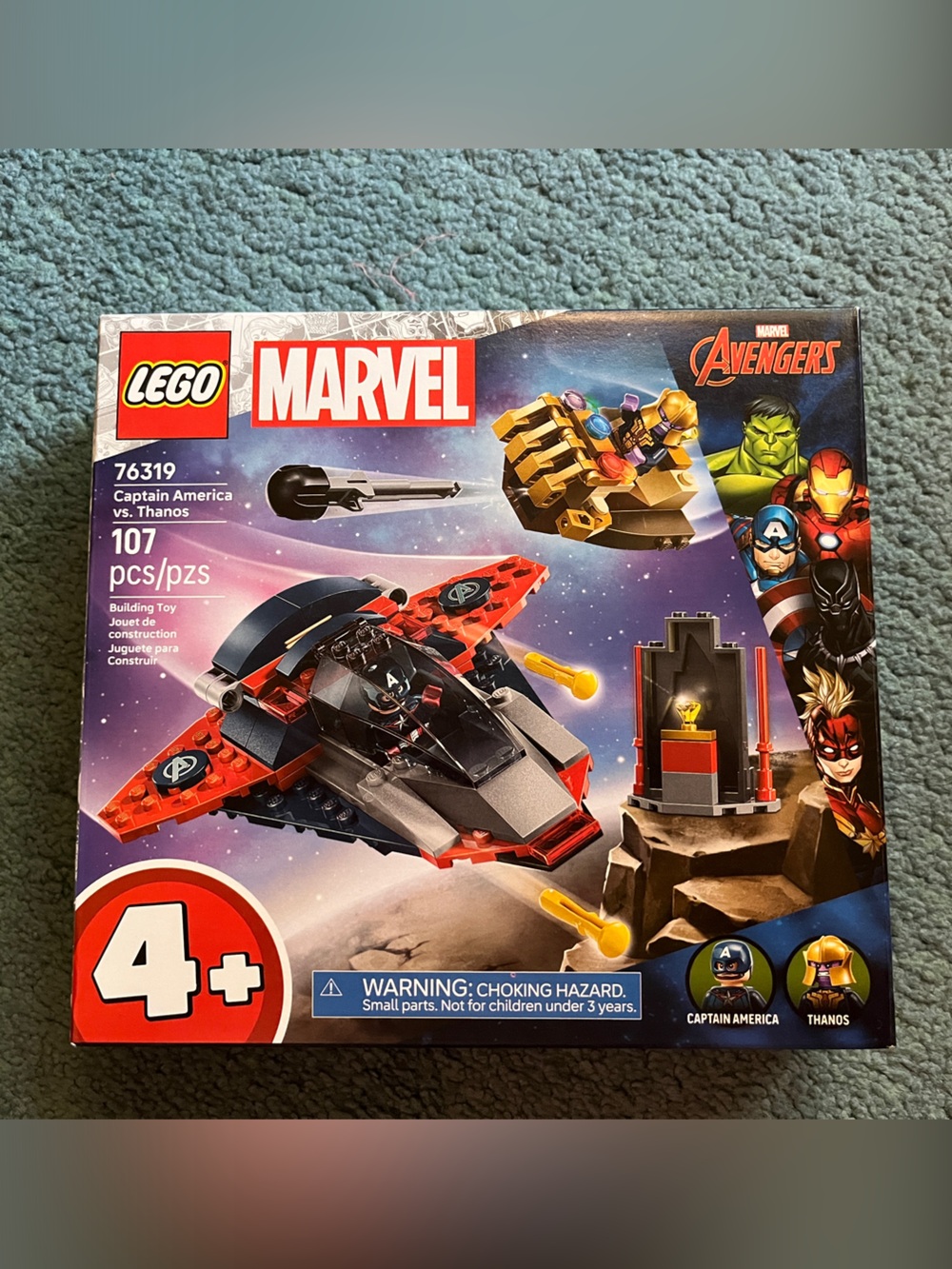 Lego Marvel Captain America vs. Thanos 76319